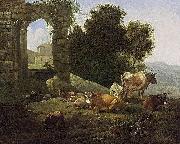 Willem Romeijn Italianate Landscape France oil painting artist
